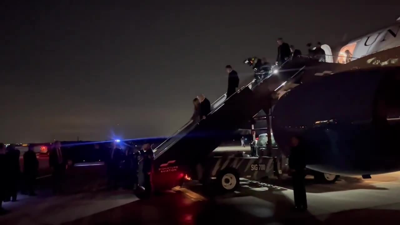 President Trump and Melania Enjoy the Inaugural Fireworks Show