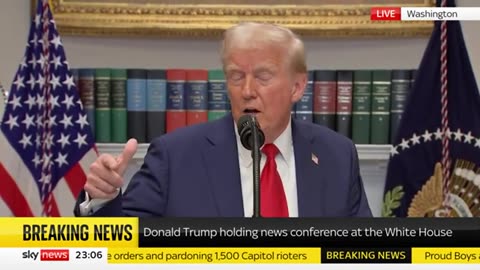 President Trump Holds First Complete Press Conference