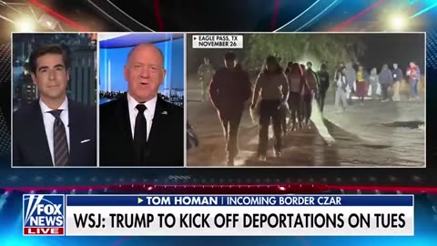 Mass DEPORTATIONS Set To Kick Off Tuesday, After President Trump's Inaugeration ~ Tom Homan tells Jesse Watters