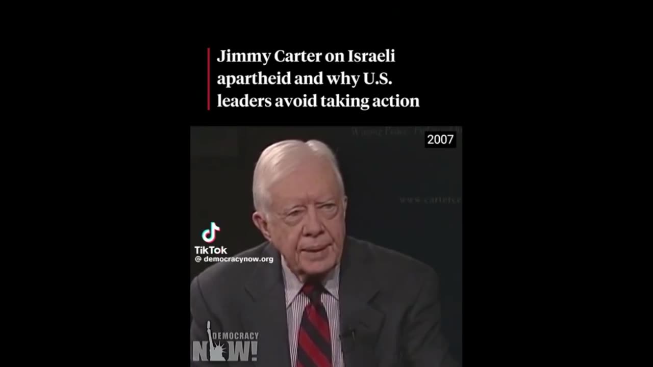 Jimmy Carters Speaking Events Cancelled for Exposing the Genocidal Israeli Apartheid Regime