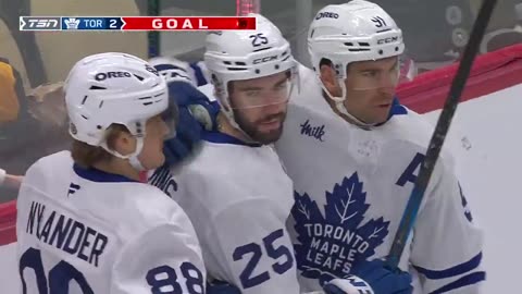 NHL - CONOR TIMMINS! 🍁 He scores to give the @MapleLeafs a 2-0 lead early in this one!