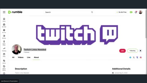 Twitch Links Needed