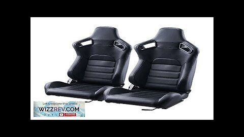 2 Set Racing Seat Adjustable Racing Chair with PVC Leather & Q235B Review