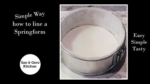 How to line a Springform with Parchment Paper