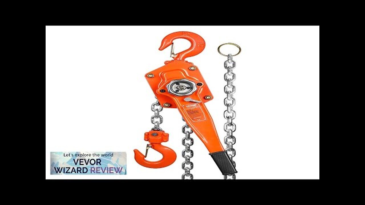 VEVOR Manual Lever Chain Hoist 3 Ton 6600 lbs Capacity 20 FT Review