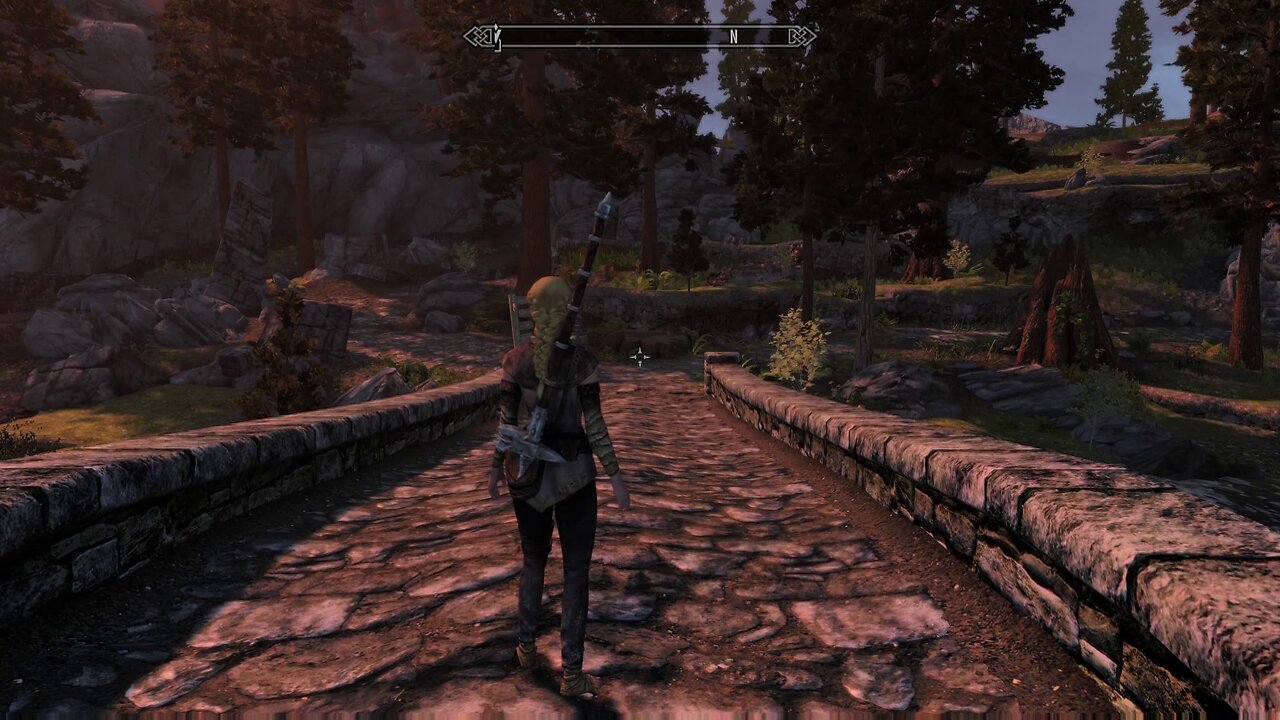 The road to Bleak Falls Barrow