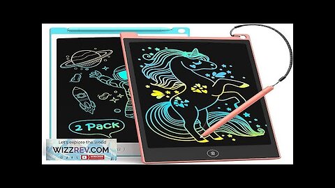 TECJOE 2 Pack LCD Writing Tablet 8.5 Inch Colorful Doodle Board Drawing Review