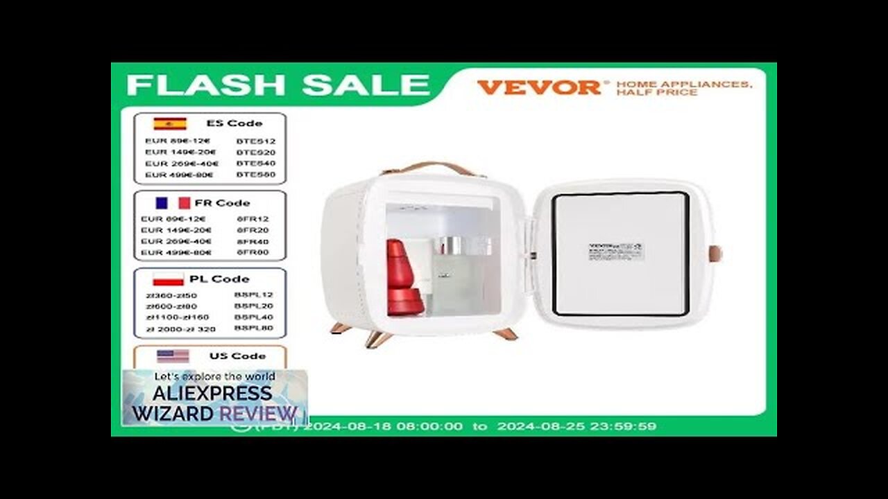 VEVOR Mini Fridge 6L/8 Cans Compact Personal Fridge AC/DC Portable Thermoelectric Cooler Review