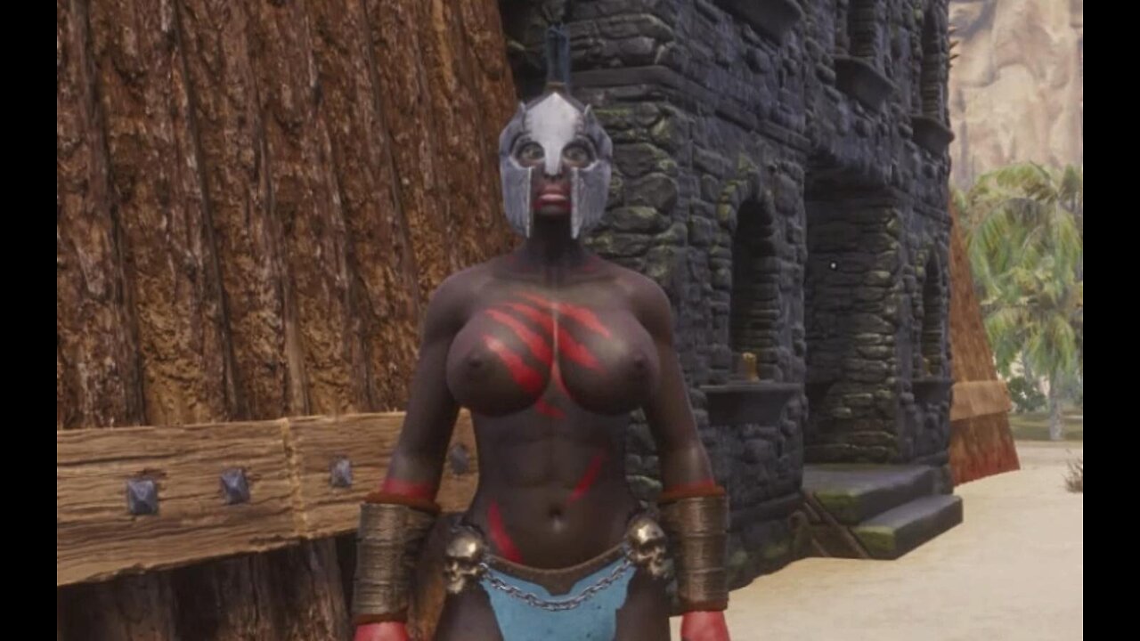 Conan Exiles, purge day, enormous titties, Busty, boobs, Breast Expansion, huge tits