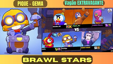 Pique Gema Vagão Extravagante com o Personagem Carl #Part 01 , Braw Stars, Gameplay
