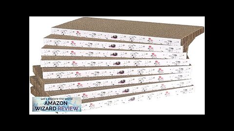 8 Packs in 1 Cat Scratch Pad Cat Scratcher CardboardReversibleDurable Recyclable Review