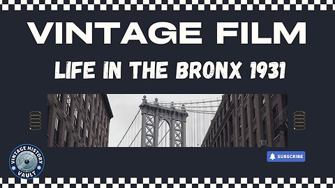 Vintage Film Life in the Bronx 1931.
