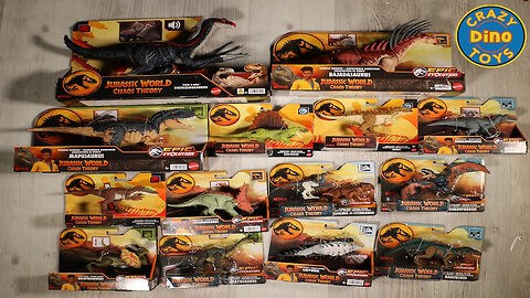 15 New Jurassic World Chaos Theory Dinosaur Toys Unboxed Godzilla X Kong The New Empire Toys 2025