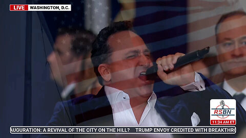 Christopher Macchio Sings at The Inauguration of Donald J. Trump as the 47th President 1/20/25