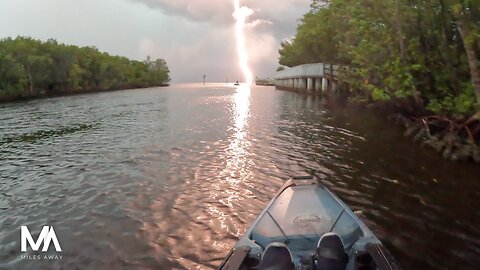 My worst Nightmare! Crazy Lightning Storm hits miles from the Launch!!!