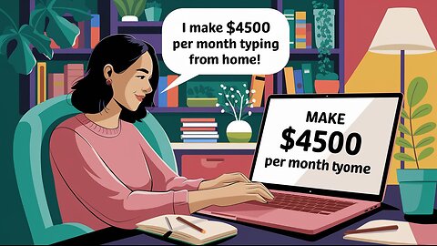 Make $4500 per month typing from home