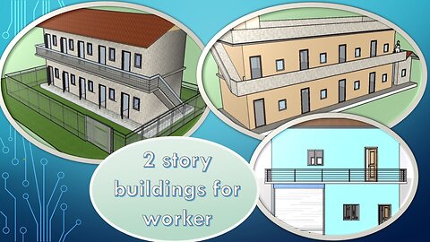 1 small office and 2 Housing for workers to live in.