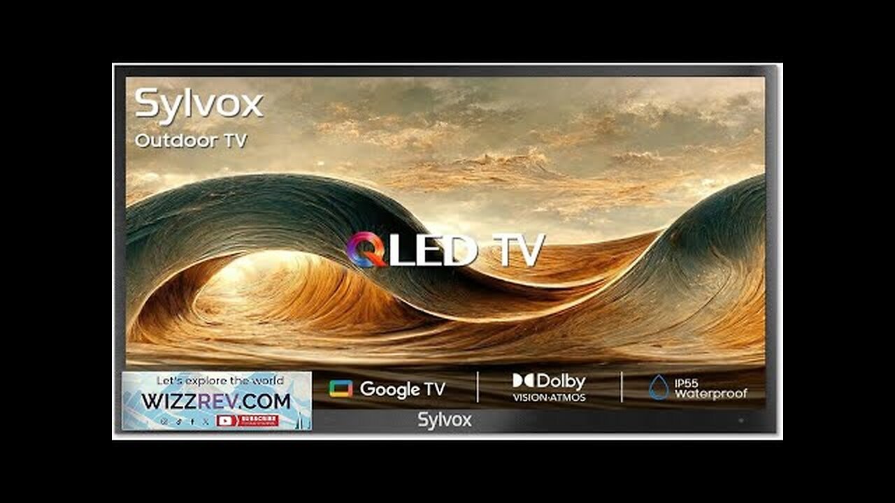 SYLVOX Outdoor TV Smart QLED TV 65 inch Weatherproof Outdoor TVs Support Review