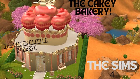 Sims 4 - Speed Building a Bakery that looks like a cake!