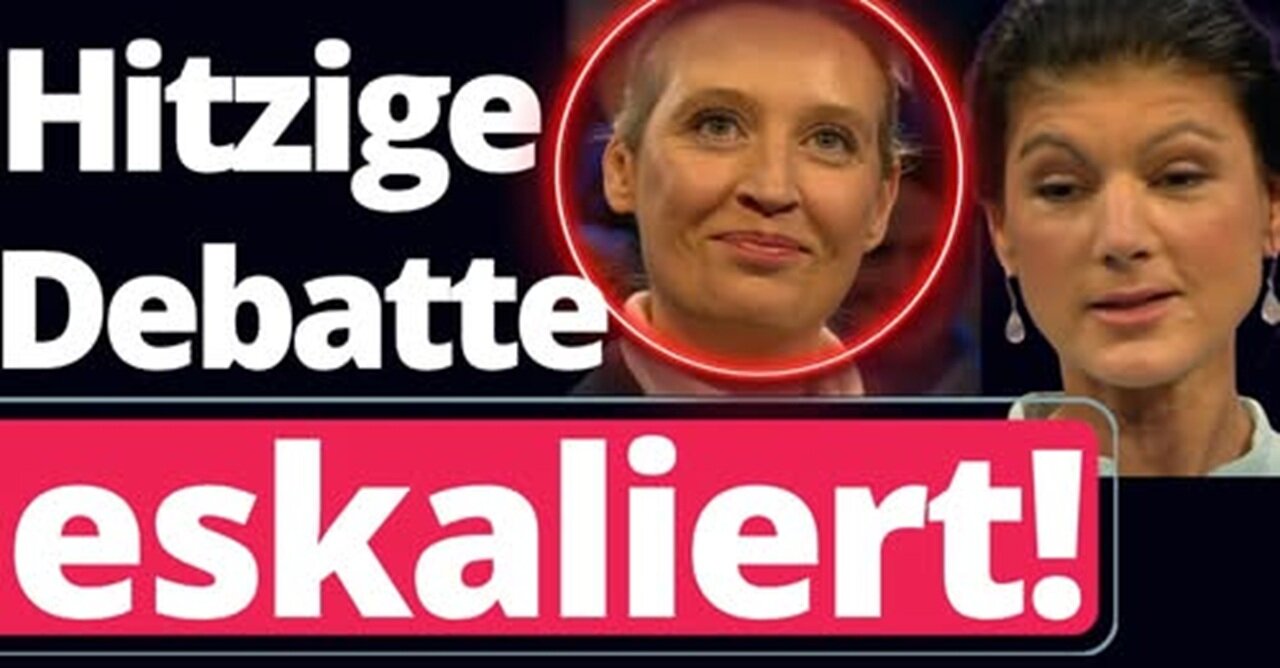 Alice Weidel zerlegt eine völlig überforderte Sahra Wagenknecht!