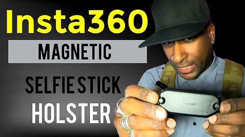 Insta360 Magnetic Selfie Stick Holster Hands-Free Mount for Action Camera Shots