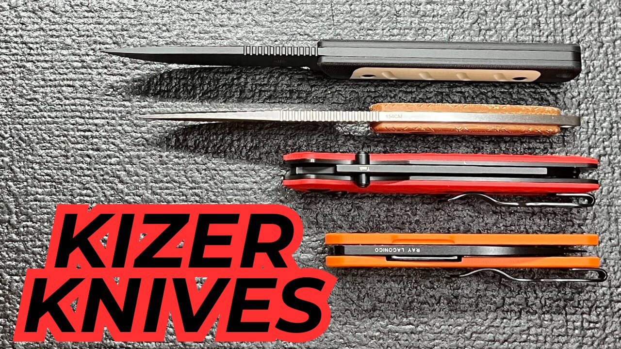 Checking Out Some Kizer Fixed Blades And Folding Knives! That Kizer Task Was Surprising!