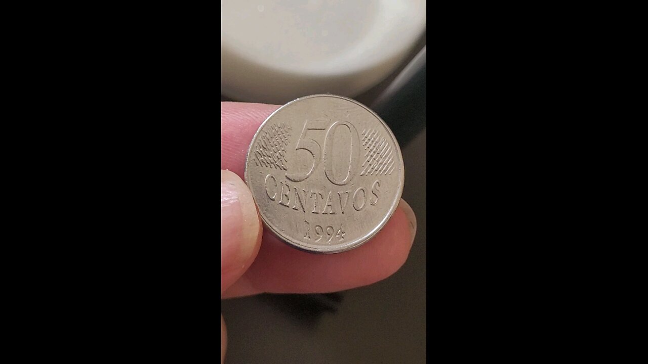 Moeda valiosa de 50 centavos disco trocado