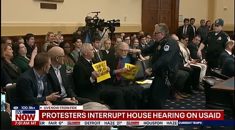 USAID hearing turns physical, protestors thrown out