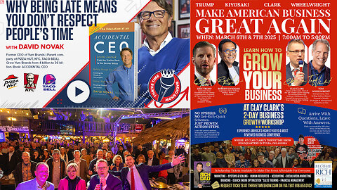 David Novak | CEO of Yum Brands, David Novak Shares How to Become a Highly Effective Person & How to Develop a Higher Sense of Urgency+ Join Eric Trump & Kiyosaki At Clay Clark's March 6-7 Business Workshop!