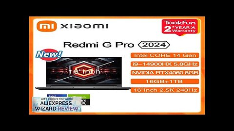 XIAOMI Redmi G Pro Gaming Laptop 2024 Intel Core i9-14900HX NVIDIA Geforce Review