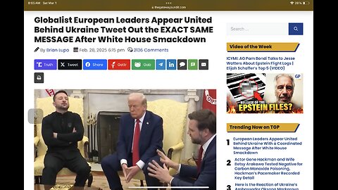 Globalist European Leaders Appear United Behind Ukraine Tweet Out the EXACT SAME MESSAGE