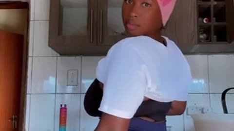 . Check my thick fat Azz in the kitchen