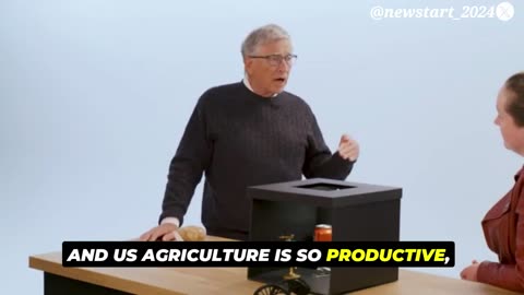 Bill Gates: "Well, it's incredible how much productivity we've gotten from improved seeds."