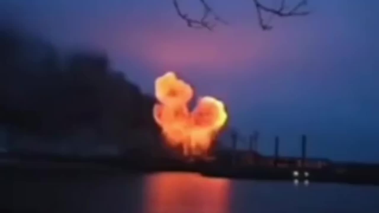 Russian X-101 cruise missiles targeting the Prydniprovska Thermal Power Plant in Dnipro