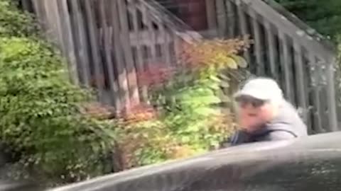 Street Karen HARASSES guy for parking in front of her house