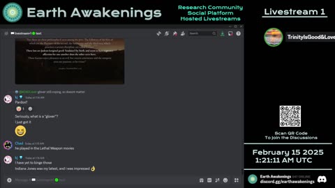 Earth Awakenings - Livestream 1 - #2183 - Live on Rumble/Youtube/X-Twitter/Twitch