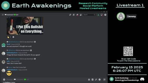 Earth Awakenings - Livestream 1 - #2183 - Live on Rumble/Youtube/X-Twitter/Twitch