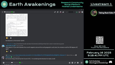 Earth Awakenings - Livestream 1 - #2183 - Live on Rumble/Youtube/X-Twitter/Twitch