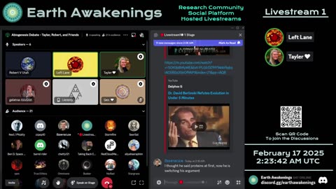 Earth Awakenings - Livestream 1 - #2188 - Live on Rumble/Youtube/X-Twitter/Twitch