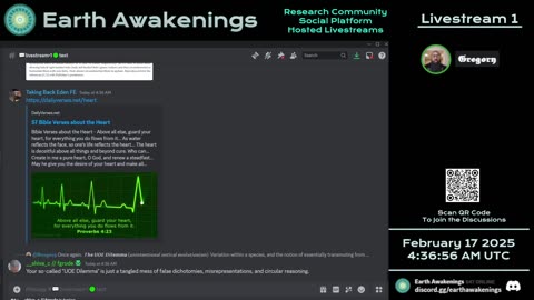 Earth Awakenings - Livestream 1 - #2188 - Live on Rumble/Youtube/X-Twitter/Twitch