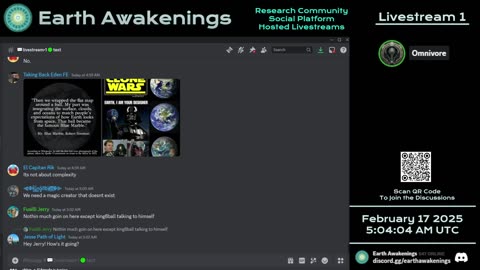 Earth Awakenings - Livestream 1 - #2188 - Live on Rumble/Youtube/X-Twitter/Twitch