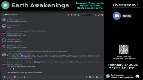 Earth Awakenings - Livestream 1 - #2188 - Live on Rumble/Youtube/X-Twitter/Twitch