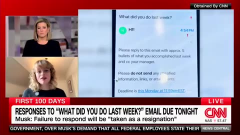 Federal employee "absolutely infuriated" that she was given 48 hours to list what work she did