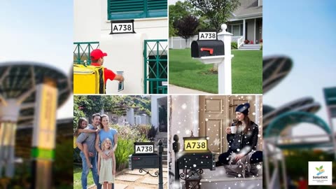 Solar Backlit Address Sign for Mailbox