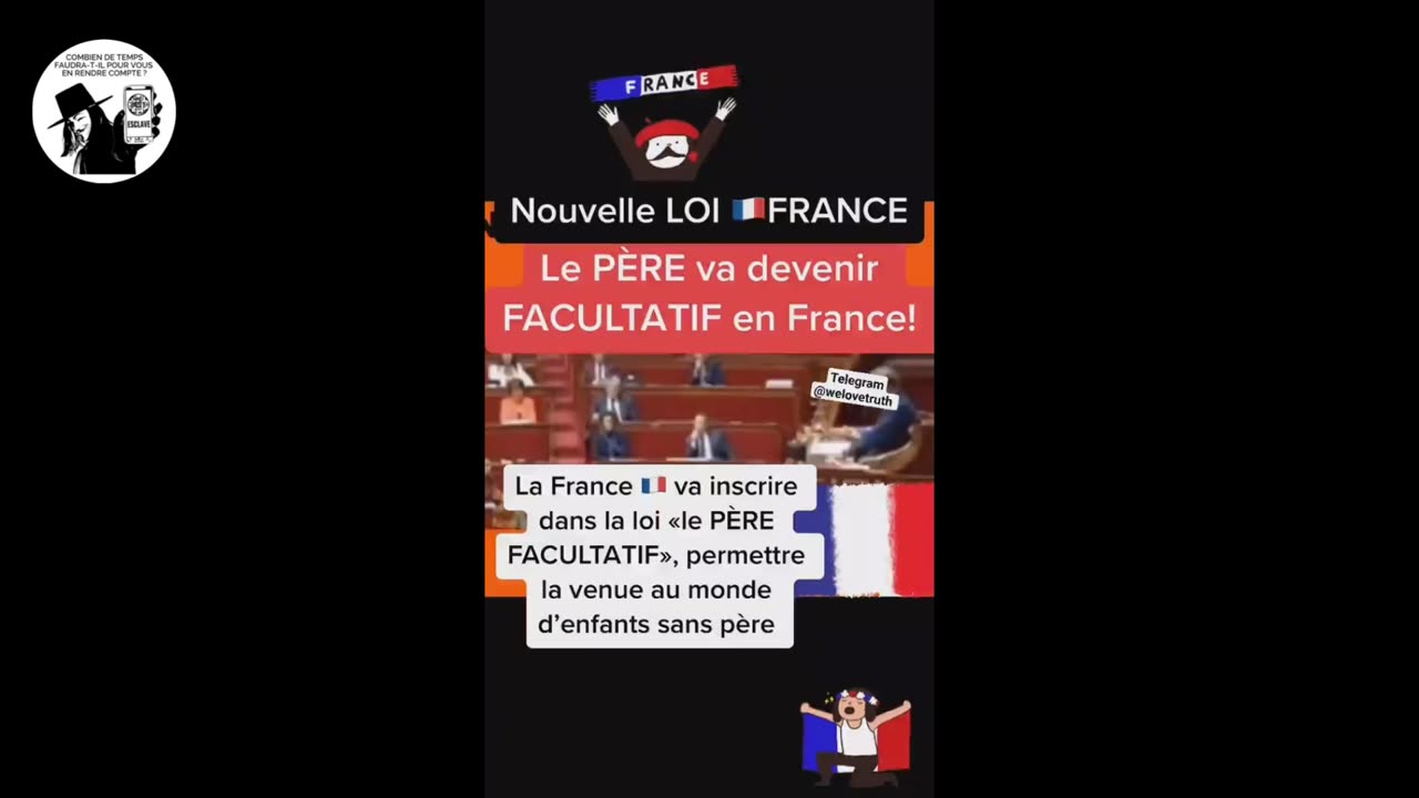 La loi bioéthique, ou le père en option, le père est devenu un personnage facultatif !!!!