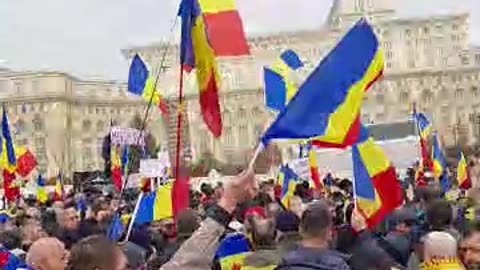 Protest contra anulării alegerilor prezidențiale din 2024 (Global News România; 10.01.2025)1