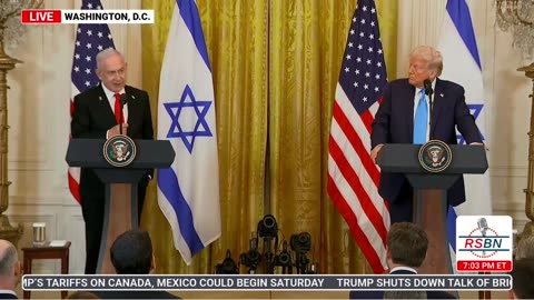 PRESIDENT DONALD TRUMP AND BEBE NETANYAHU AMERICA IS TAKING OVER OWNERSHIP OF THE GAZA STRIP...