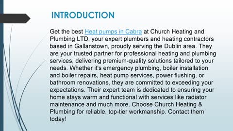 Get the best Heat pumps in Cabra