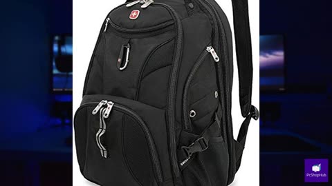 SwissGear 1900 Scansmart TSA 17 Laptop Backpack, Black, 19-Inch