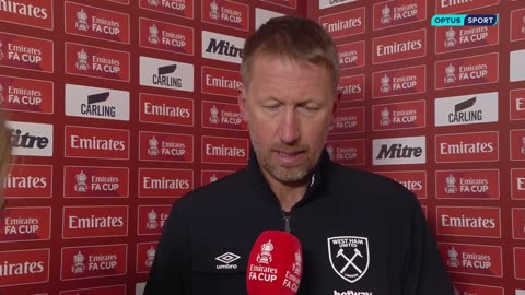 'It didn't look like a corner to me...' | Graham Potter reacts after West Ham knocked out of FA Cup